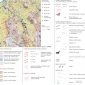 Un esempio di carta geotematica: stralcio della carta geomorfologica di un settore dell'Appenino marchigiano.