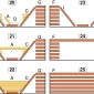 Riproduzione della tavola di sezioni geologiche tratta dal <em>Prodromus</em> di Stenone.