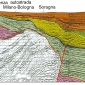 B. Sezione geologica costruita con la sismica in un settore al margine sud della Pianura Padana.