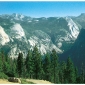 Questi rilievi (Yosemite National Park) sono una piccola parte del gigantesco batolite di granito che costituisce quasi per intero la Sierra Nevada, in California (U.S.A.).