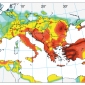 Carta della pericolosità sismica dell’Europa centro-meridionale.