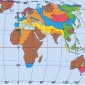 Distribuzione degli scudi, e relativi tavolati, e delle grandi fasce  orogeniche.