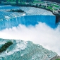 Le Cascate del Niagara, tra i laghi Erie ed Ontario (America Settentrionale).